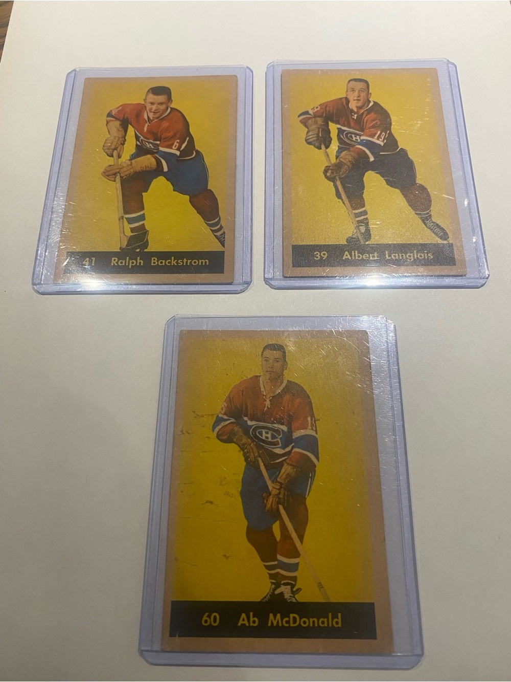 Beautiful NM 1960-61 Parkhurst Hockey card lot (3 Cards)